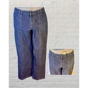 Volup Vintage 90s DKNY Straight Wide Leg Low Rise Boot Jeans Size 14 36x29